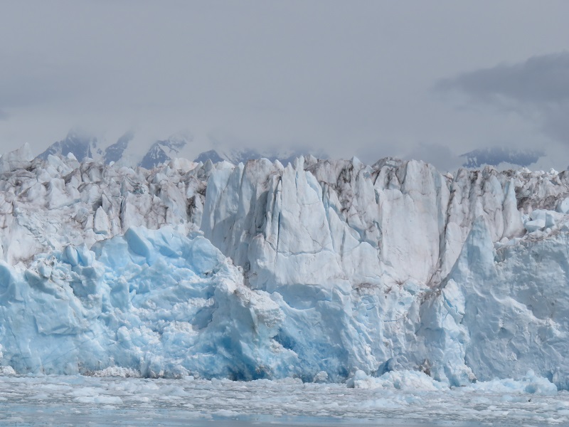 Columbia Glacier blauw ijs